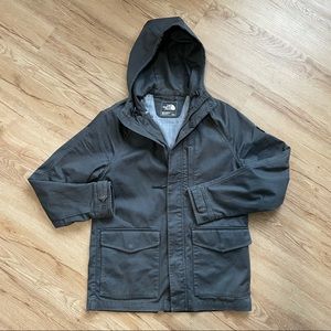 The North Face Gray Waxed Canvas Utility Jacket (M)